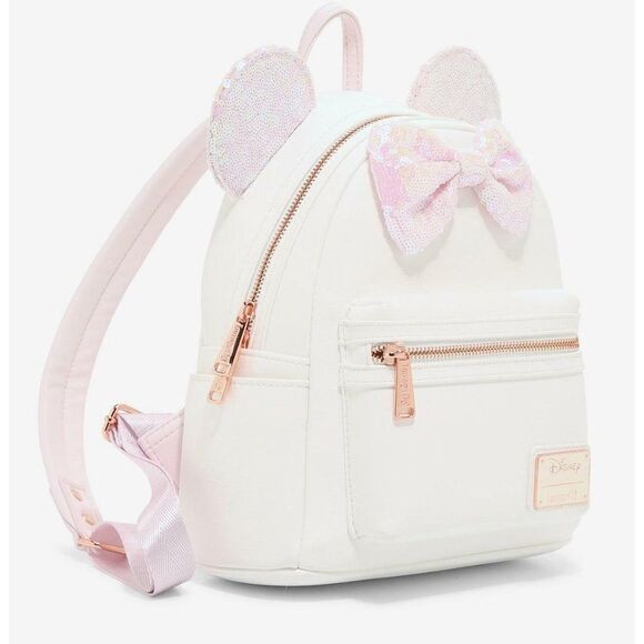 Loungefly Disney Minnie Mouse Iridescent Sequin Mini Backpack